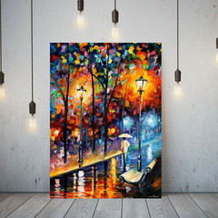 Leonid Afremov WARM WINTER DAY 30″x24″ LIMITED EDITION GICLEE ORIGINAL
