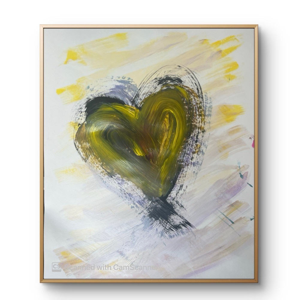 BLESSED#1328 Emotion 14×11 Original Paper Art Modern Expression Abstract