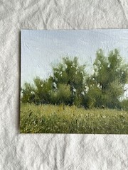 Original Landscape Oil Painting Impressionist Art 13x18cm 5×7 Cottagecore Decor