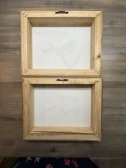 Pair Canvas Art reproduction- Birds, Signed By Artist. (B2?)