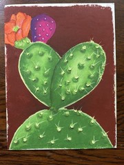 Texas Collection | West Texas Corazón – Original Oil Pastel
