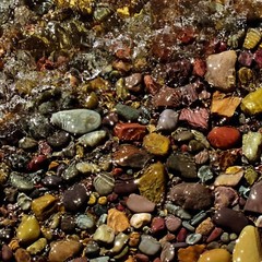 Glacier Feed Stream – Digital Inkjet Photo Print – 12″ x 12″ with border