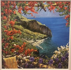 Marko Mavrovich “Sailing into Capri” Ltd Ed /240 Framed Canvas Park West Gallery