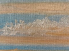 11 x 14 Origina Oil Painting on Canvas……“The Beach“
