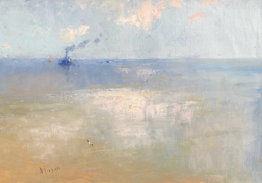 Tug, Original oil Painting, Handmade Artwork