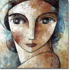 Face by Didier Lourenco Gallery-Wrapped Canvas Giclee Art (36 in x 36 in)