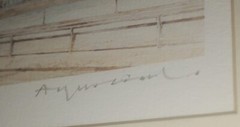 Martin J. Aynscomb-Harris Watercolour 19×8.5in “Den Rier” Signed