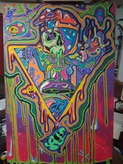 Original acrylic and acrylic marker painting