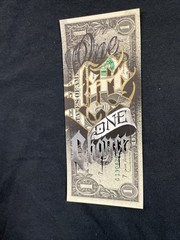 One Life 1 Dollar bill painting Tattoo Art Graffiti Art Street Art motivational