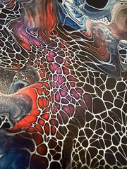 Original Abstract Painting One Of A Kind 14 X 14 Canvas Wall Art