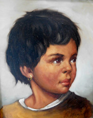 ITALIAN SCHOOL FINE VINTAGE SIGNED M. MARINI ORIGINAL OIL PAINTING