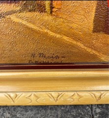 Heinz Theis original oil paintings both signed and framed