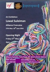 🔥 RARE African Nigerian Modern Abstract Portrait Painting, Lawal SULEIMAN