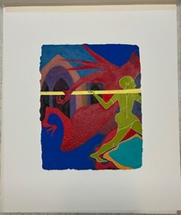 Original JANET BRAUN-REINITZ ‚Boys of Villa Giulia‘ PAINTING -Important Muralist