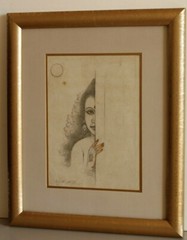 Indian Miniature Painting Of Indian Beautiful Women Art With Frame 11×13 Inches