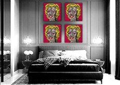 Contemporary Wall Art Pop Painting Marilyn Monroe Image Famous Celebrity Artist
