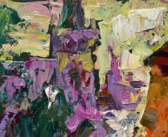 Oil Painting Round Tower Of The Old Fortress O. Ivanyuk Original nAAA4045