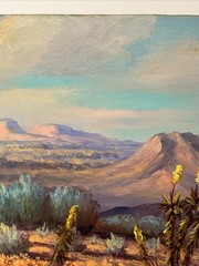 Chilton Landscape Painting Desert American Impressionist Impressionism Vintage