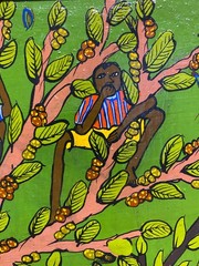 Ajasi Alama Painting Zimbabwe Africa Art Folk Children Decor