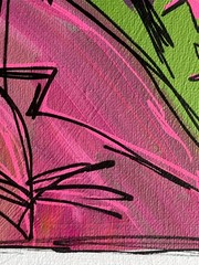 Vintage Comic Contemporary Pop Art Original Canvas Painting 11×14 Home Decor