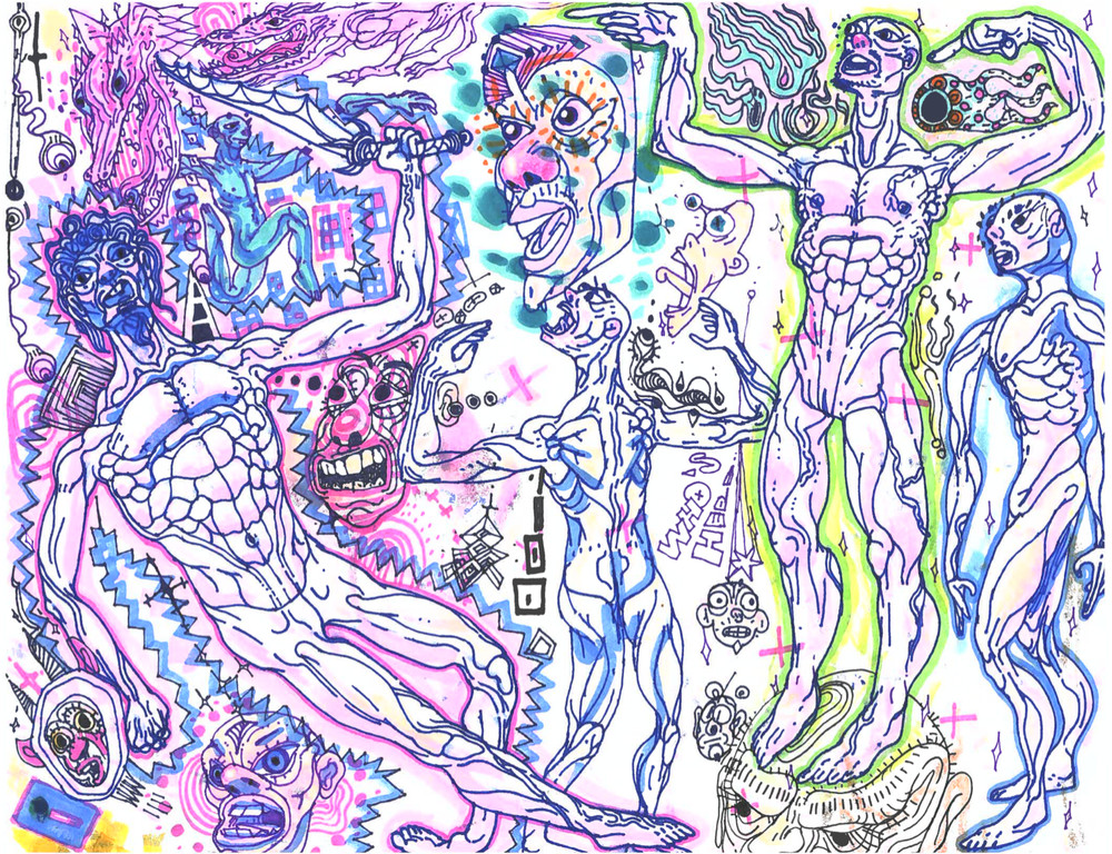 ORIGINAL ARTWORK Psychadelic and Fantasy TRIPPY SALE BY ARTIST CARTOON