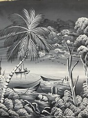 Original Haitian oil hand painting 20inx23in