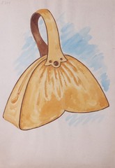 Margot Keller (1940 – ) – Handbag Design Watercolour 1950s