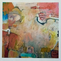 „Sweet Potato Pie“ Acrylic on Linen painting by artist, Krista Harris