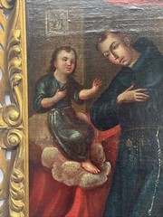 ANTIQUE OLD MASTER PAINTING RELIGIOUS ICON PORTRAIT 18TH CENTURY OR OLDER RELIC