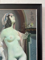 William Crosbie, Phoenix, Nude, Large Scottish oil painting Egyptian Beauty