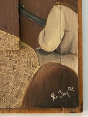 After Monroy? ATQ Emiliano Zapata Mexican Portrait Landscape Horse Folk Painting