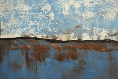 Mark Little Original Giant Canvas Painting 84”X62” (7 Foot) Abstract Modern XL