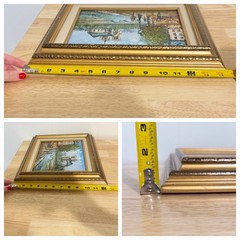 Impressionist Paris Scene Painting Caroline Burnett Gilt Frame