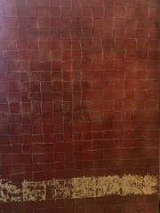 RARE ORIGINAL ABSTRACT PAINTING BY TAOS NEW MEXICO ARTIST WILLIAM PANZER – 48×36