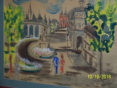Attr: Jean/Raoul Dufy Original WaterColor Gouache Ink Street Scene Inscribed