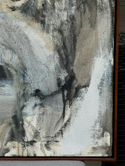Gino Hollander (USA), VTG c. 1968 Ex. LRG Abstract Expressionist O/C „Portrait“!