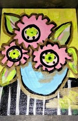 Pre painted Mini Gallery Wall, 5– 5x7s originals in acrylic