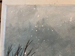 11 x 14 Acrylic Painting on Canvas…..“Winter Barn“