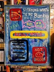 Original Acrylic Graffiti Pop Art Painting ‚Everyone Wants To Be Banksy‘ Banksy…
