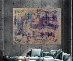 Mark Little￼￼ Professional Canvas￼ Painting 81” X 62”(6ft 9in)Abstract Modern
