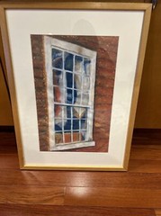 Rose Weinstock “Window Print Studio” 23 1/2 “ X 17 1/2” Framed Signed Painting