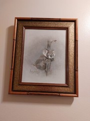 Vintage Oil on Canvas Koala “The Hugging Tree”  Peggy Harris