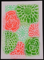 ACEO Original Art Flowers Floral Nature Plants Miniature Painting OneCraftyLady