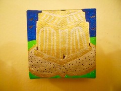 Acrylic painting on canvas of the Voortrekker Monument, Pretoria, South Africa