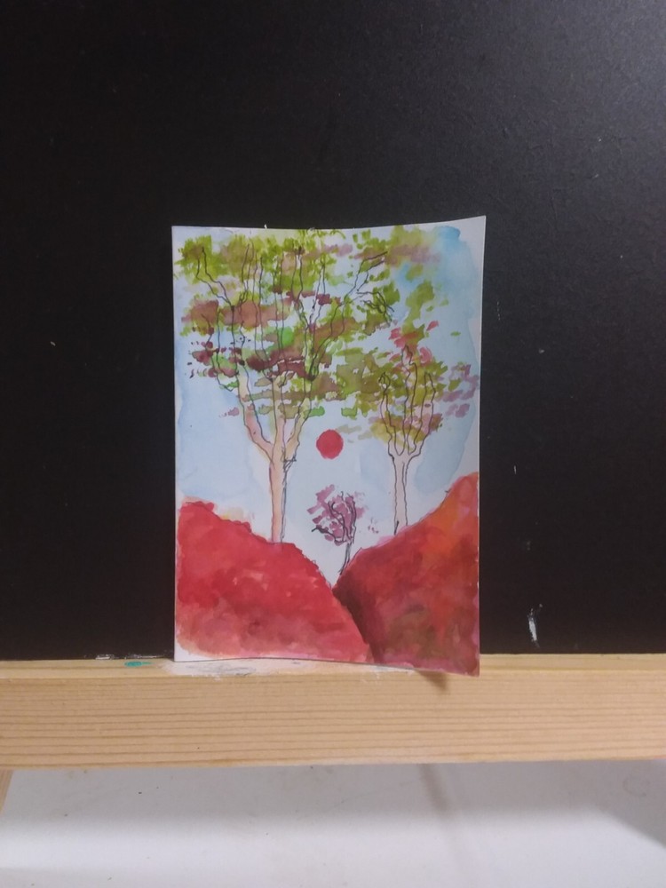 Red Rock and Eucalyptus trees