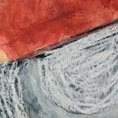 24×18 OOAK Original Painting Abstract Art Still Life SIGNED
