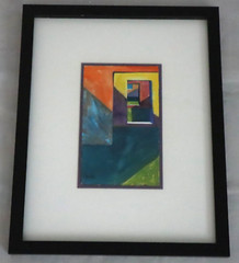 Todd Abbott Winters watercolor painting Shapes and colors (1997) signed
