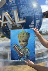 I Am Groot, Guardians of the Galaxy, Marvel, Painting, Acrylic , Comic book