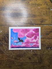 ACEO Original Dragon Watercolor Hand Painted 2.5″ x 3.5″ El_duderino_art