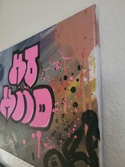 Mt Hood Bubble Gum Graffiti canvas painting